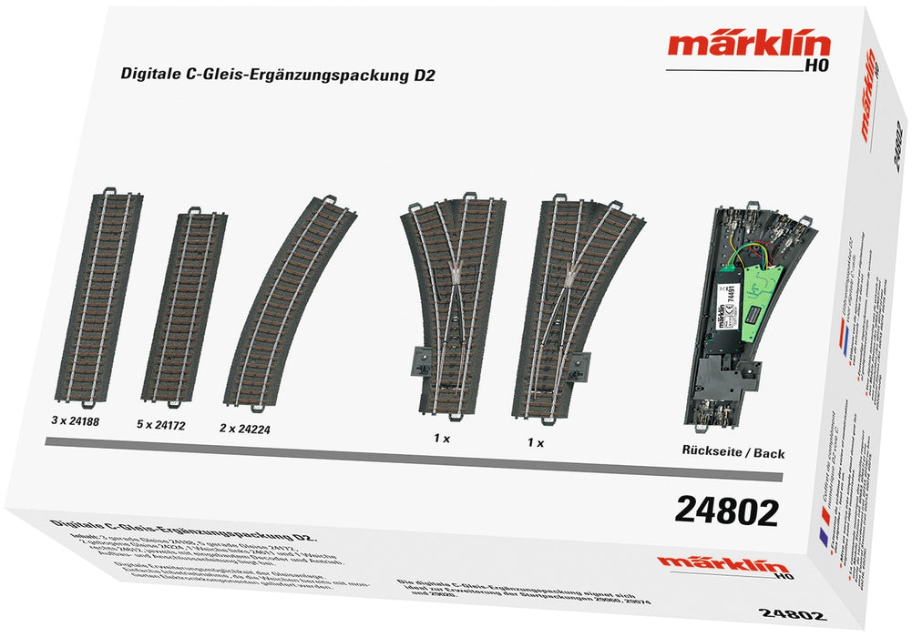 Märklin uitbreidingspakket D2 voor digitale C-rails Marklin 24802