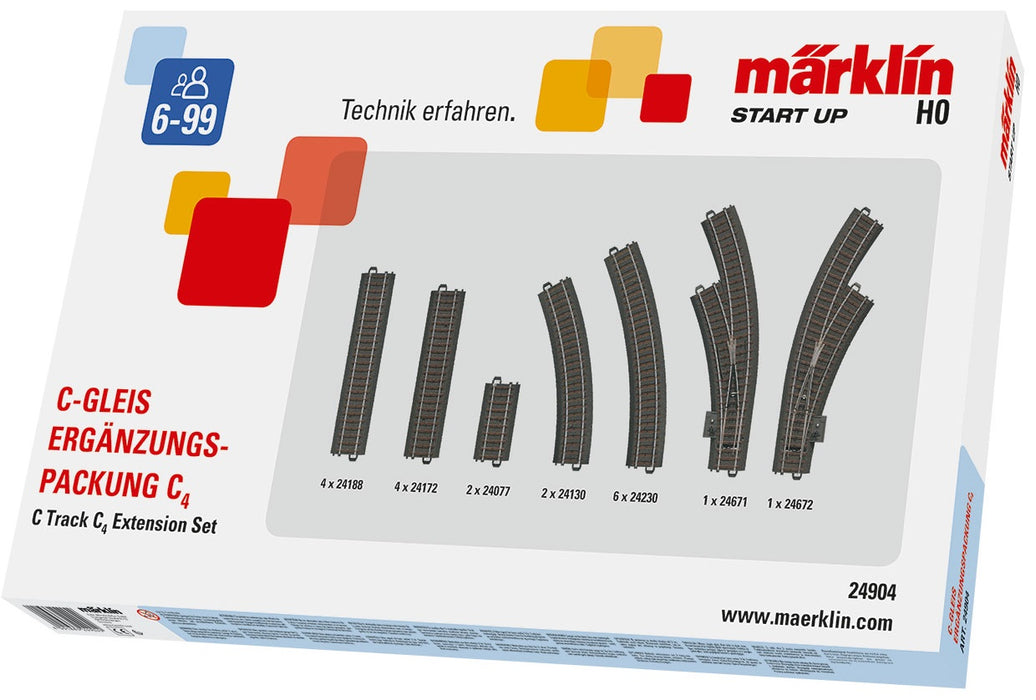 Märklin Start up C-rail uitbreidingsset C4 Marklin 24904