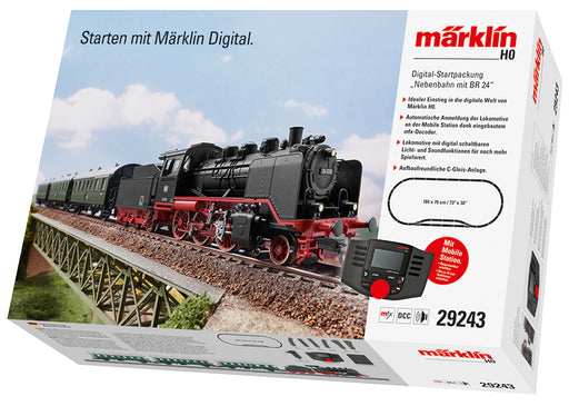 Waarneembaar Belofte energie Märklin digitale start set Zijlijn met BR 24 Marklin 29243 — Kleine Treinen