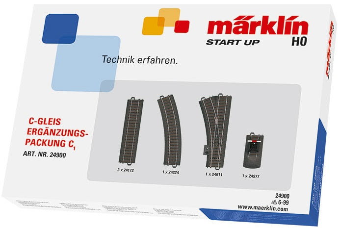 Märklin Start up C-rail uitbreidingsset C1 Marklin 24900